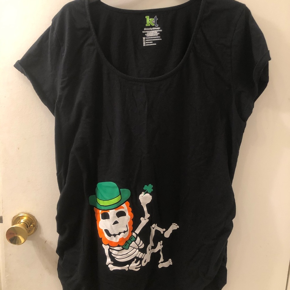 KT 2X-Large Maternity tee, black